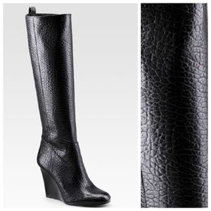 Tory Burch 9.5 Dabney Leather Wedge Boots